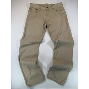 Polo Ralph Lauren Mens 34x32 Khaki Tan Cotton Twill 5-Pocket Straight Leg Pants